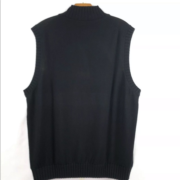 Dallas Mavericks Black Zip Sweater Vest Mens L - Picture 5 of 7